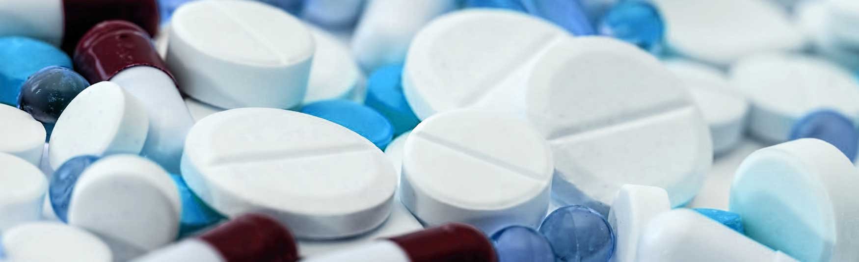 pharmacy stocked with medicines