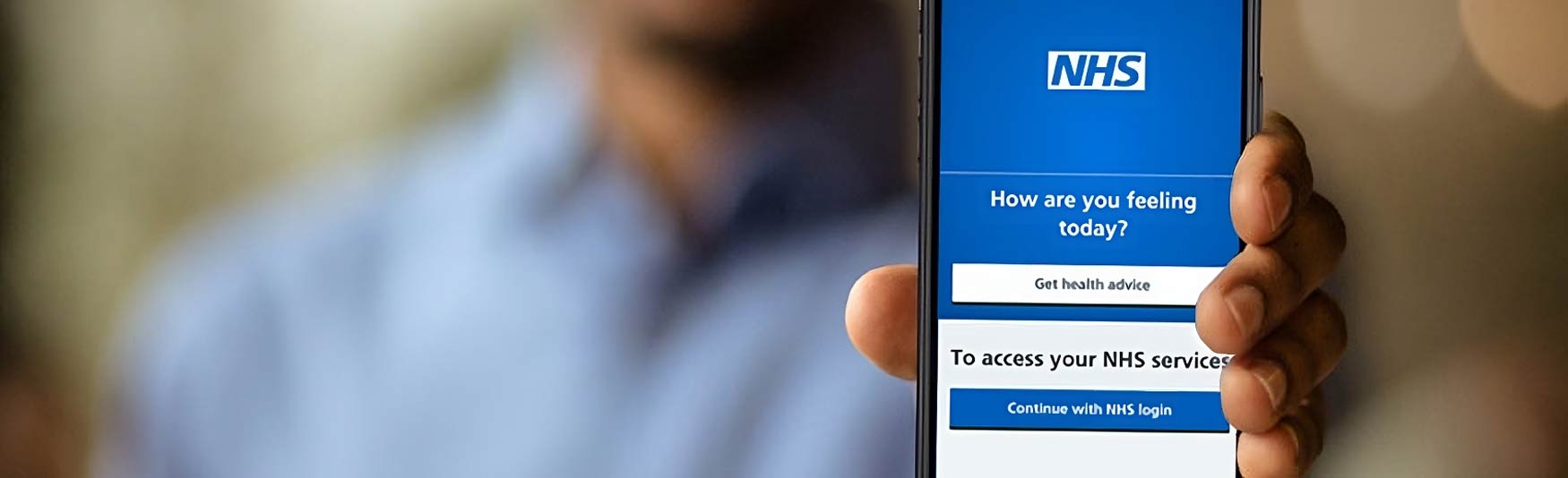 The NHS App as seen on a phone